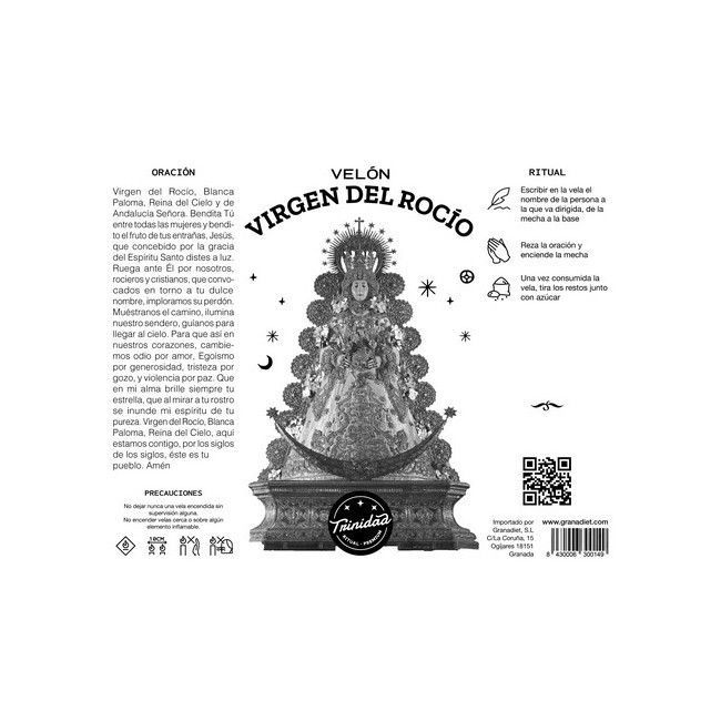 TRINIDAD VELÓN VIRGEN DEL ROCÍO BÁSICO - Imagen 2