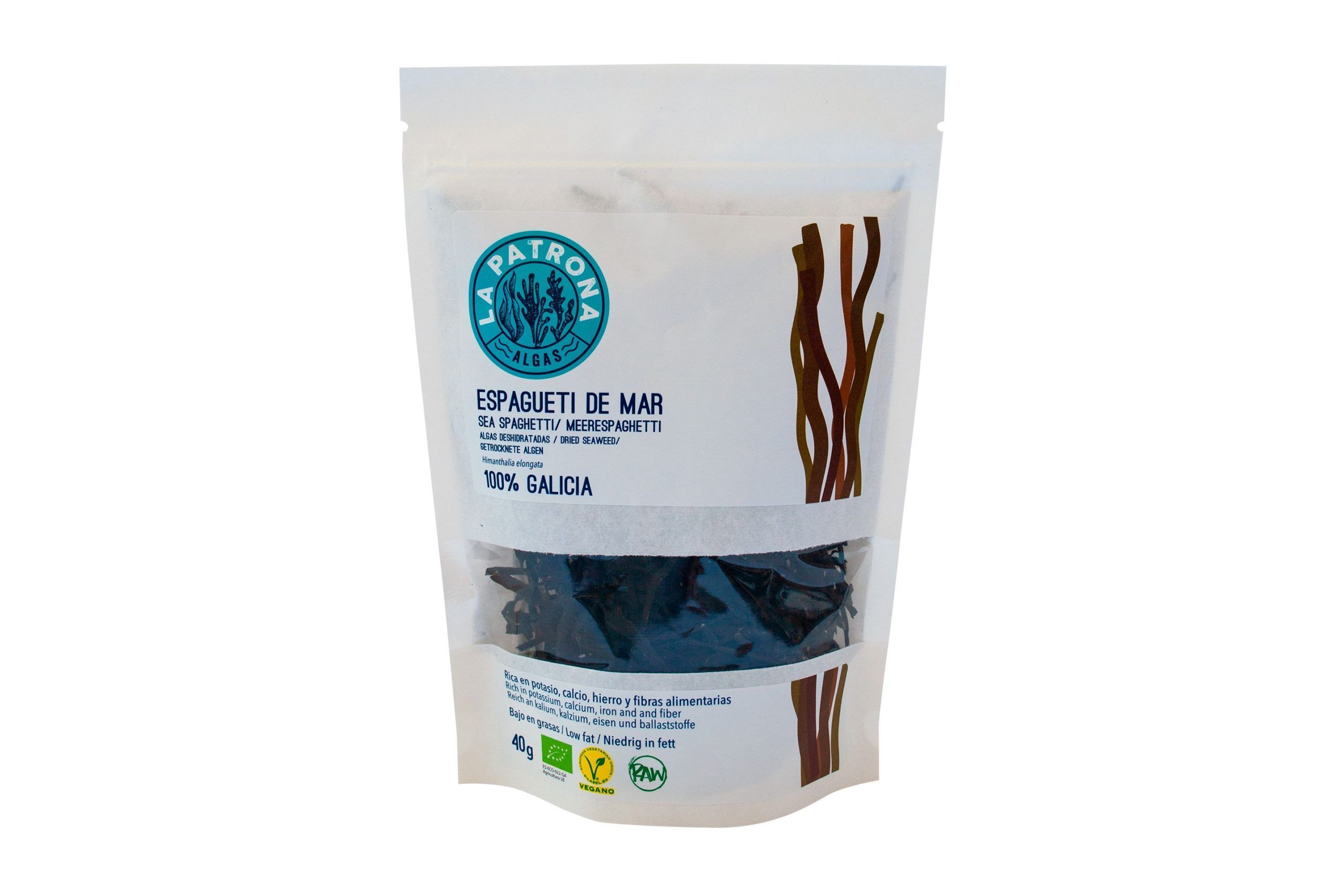 Espagueti de mar eco Deshidratada 1Kg. (Himanthalia elongata)