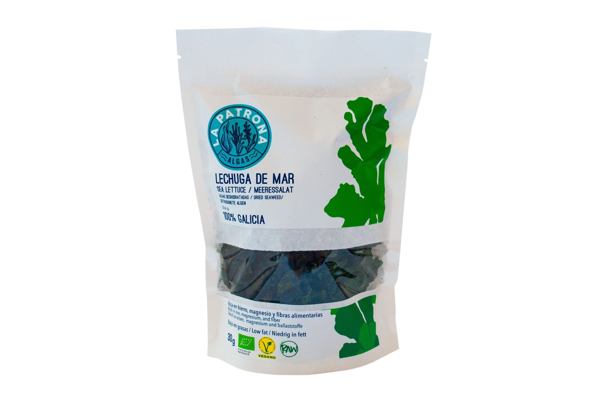 Lechuga de mar eco Deshidratada 1Kg. (Ulva sp.)