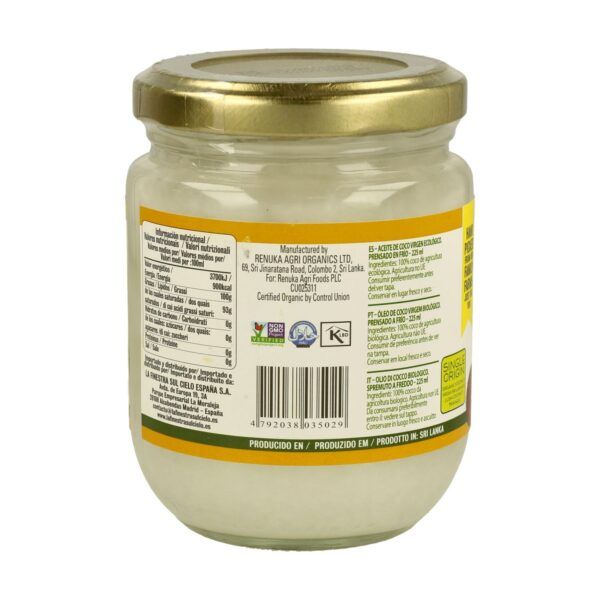 Aceite de coco virgen bio (225ml.) - Imagen 3