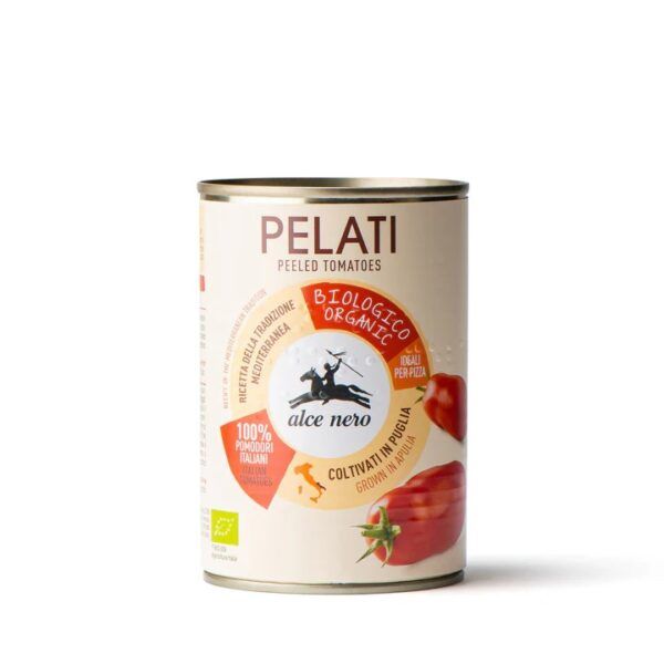 Tomates pelados ecológicos en lata 400gr.