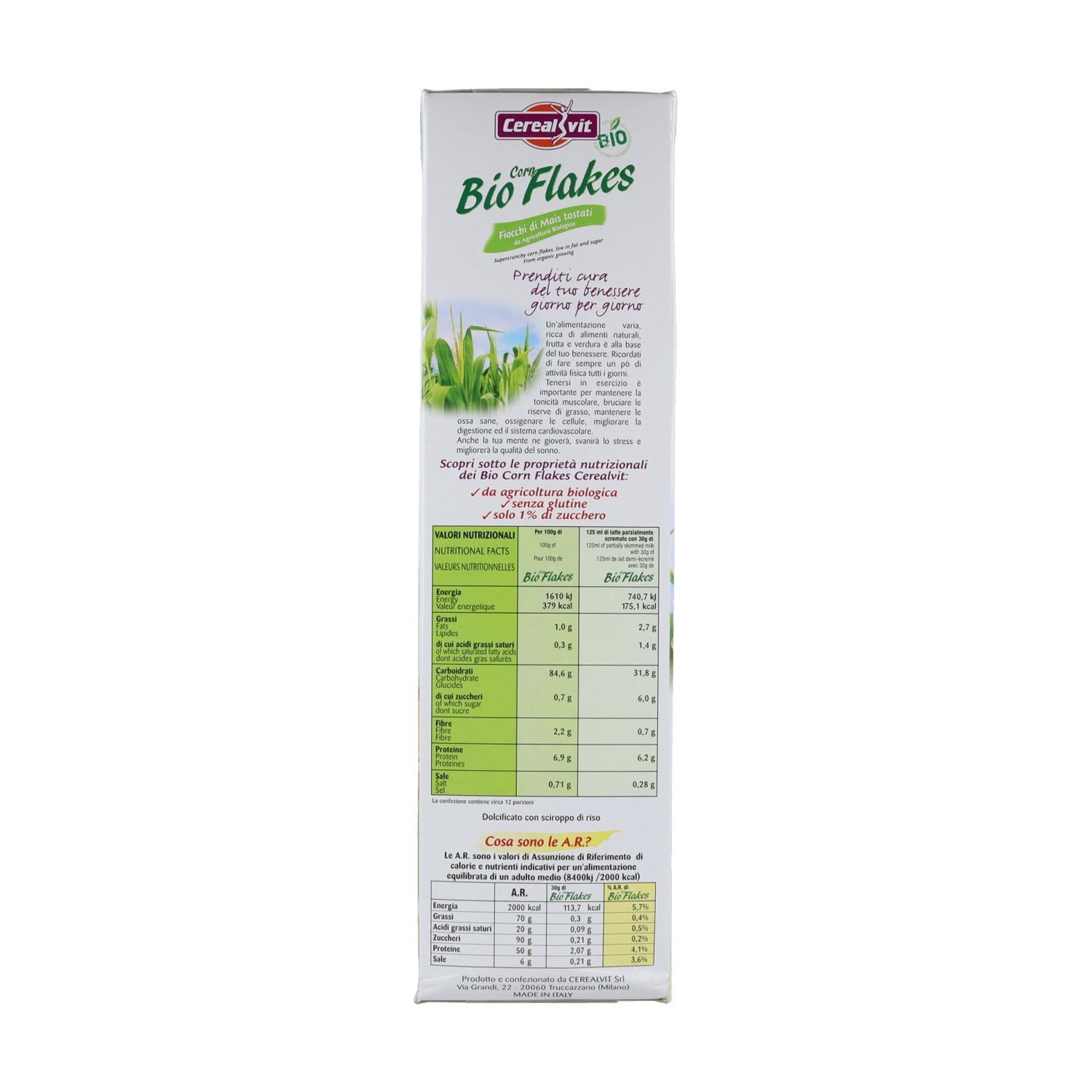 Ceral Vit desayuno Bio Corn Flakes maiz 375gr. - Imagen 3