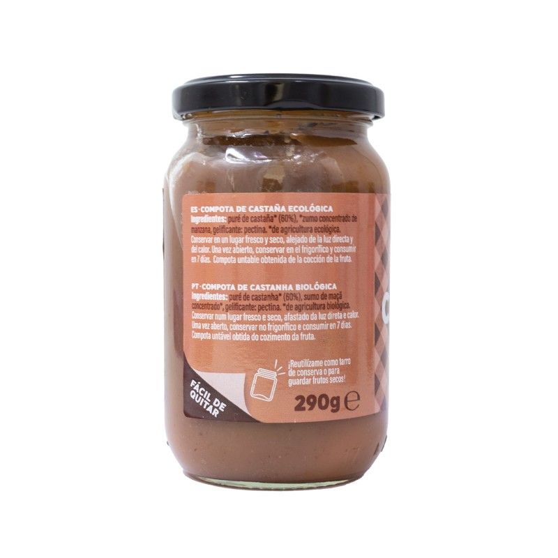 Compota de castaña Bio sin azucares añadidos (290gr.) - Imagen 2