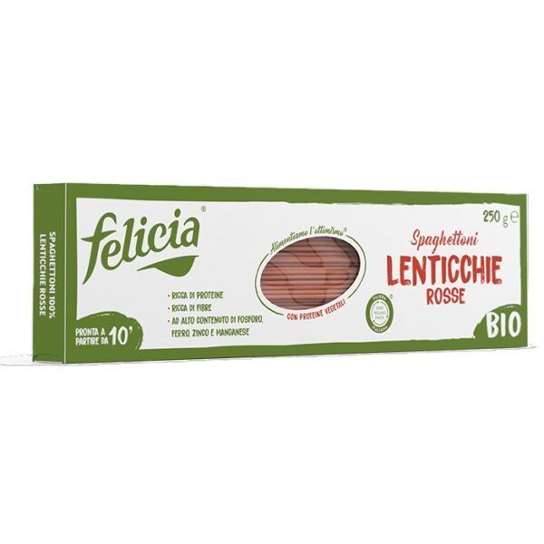 Espaguetis de lentejas rojas 100% (250gr.)