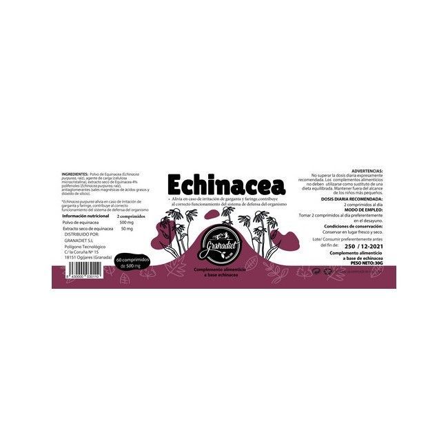 ECHINACEA 60 COMPRIMIDOS DE 500mg. - Imagen 2