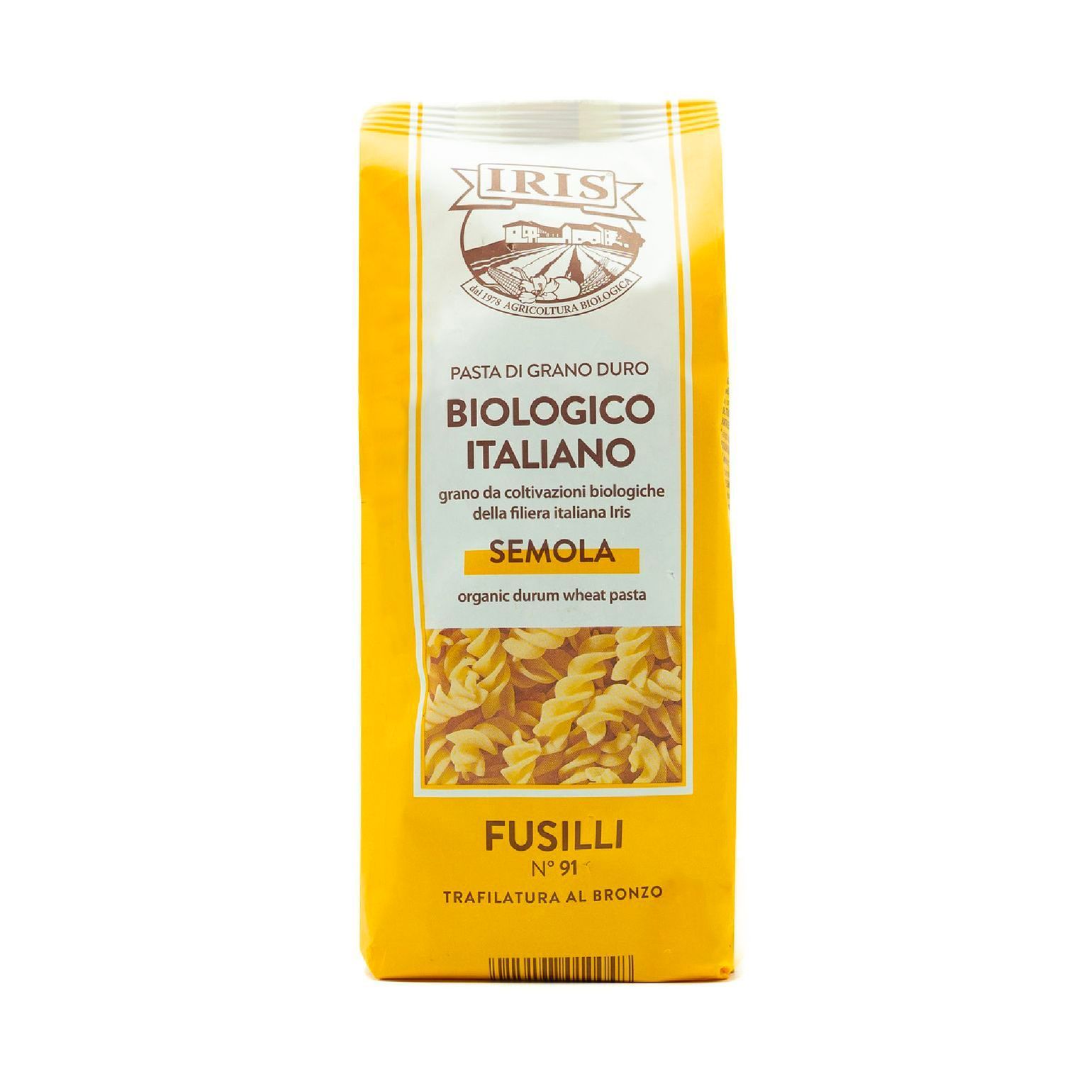 Fusilli (Espirales) de sémola ecológica (500gr.)