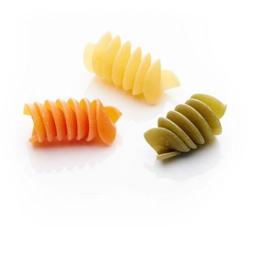 Alternative view of Hélices de sémola ecológica tricolor (500gr.)
