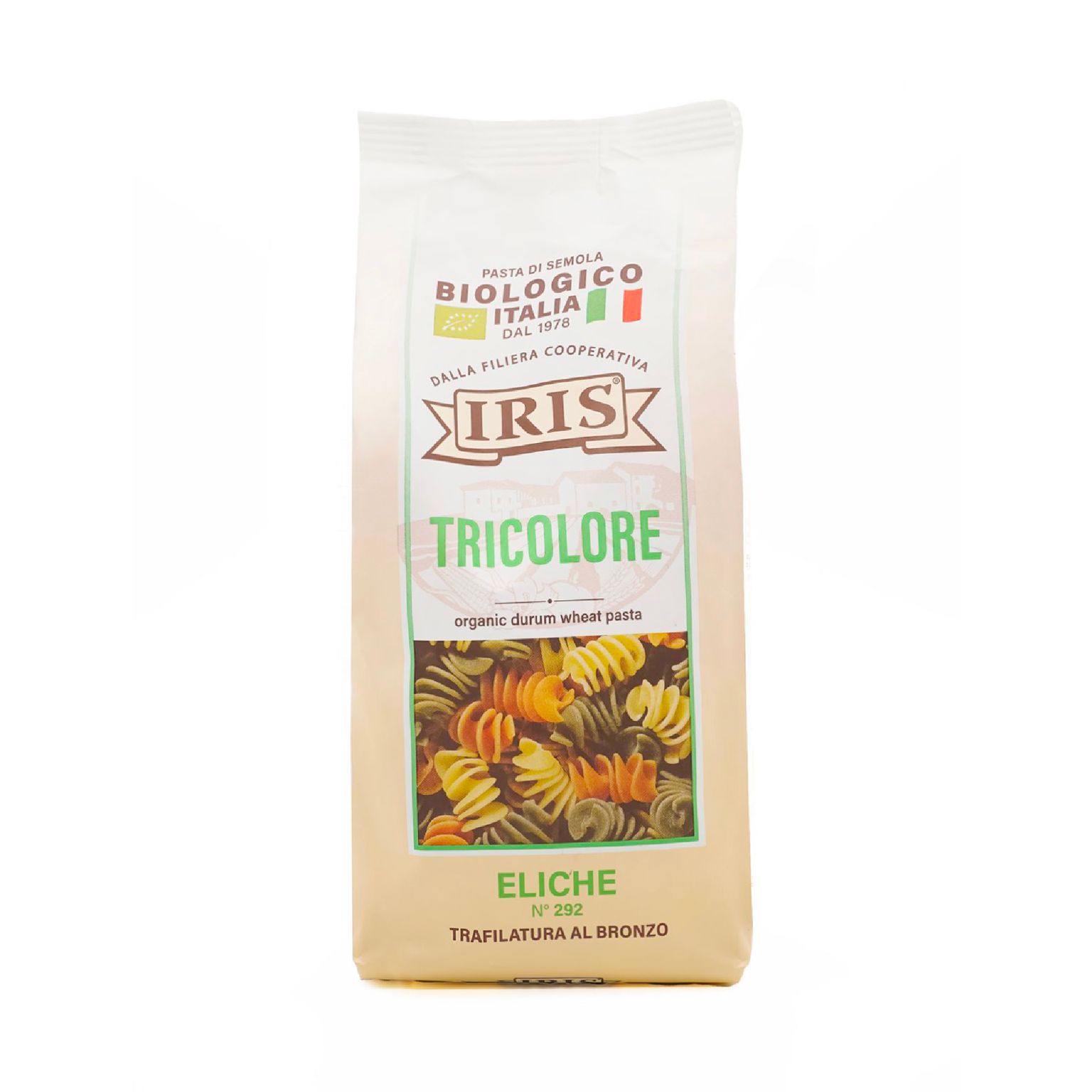 Hélices de sémola ecológica tricolor (500gr.)