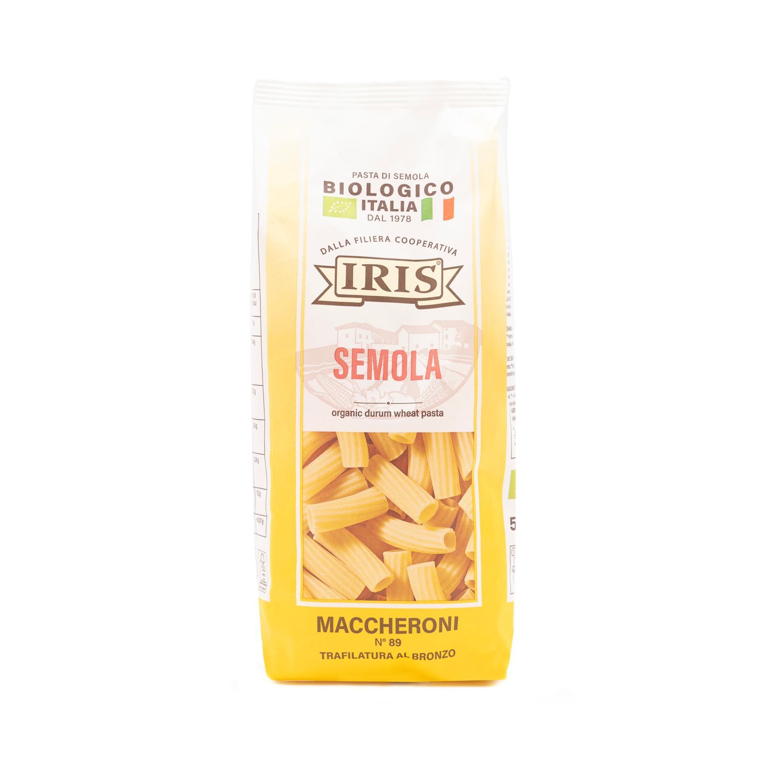 Macarrón grande de sémola ecológica (500gr.)