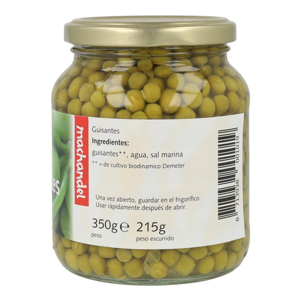Guisantes bio 330gr. - Imagen 2