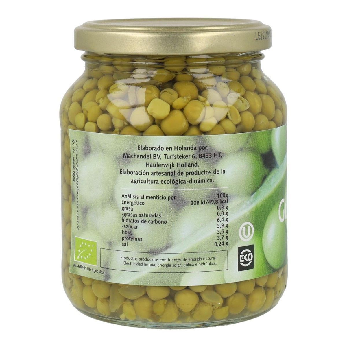 Guisantes bio 330gr. - Imagen 3