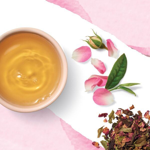Té Blanco con Pétalos de Rosa Bio (18 bolsitas) - Imagen 2
