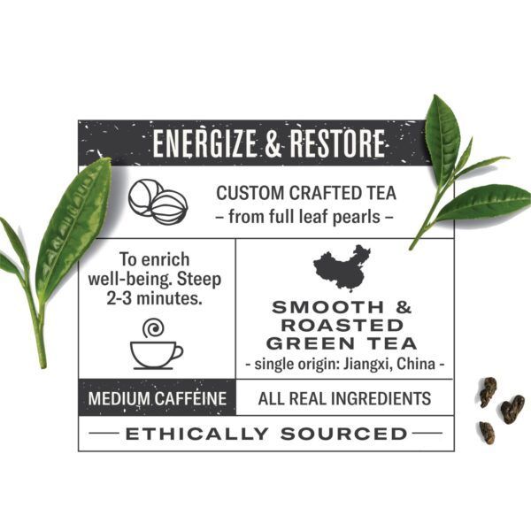Té Verde Gunpowder Bio (18 bolsitas) - Imagen 3