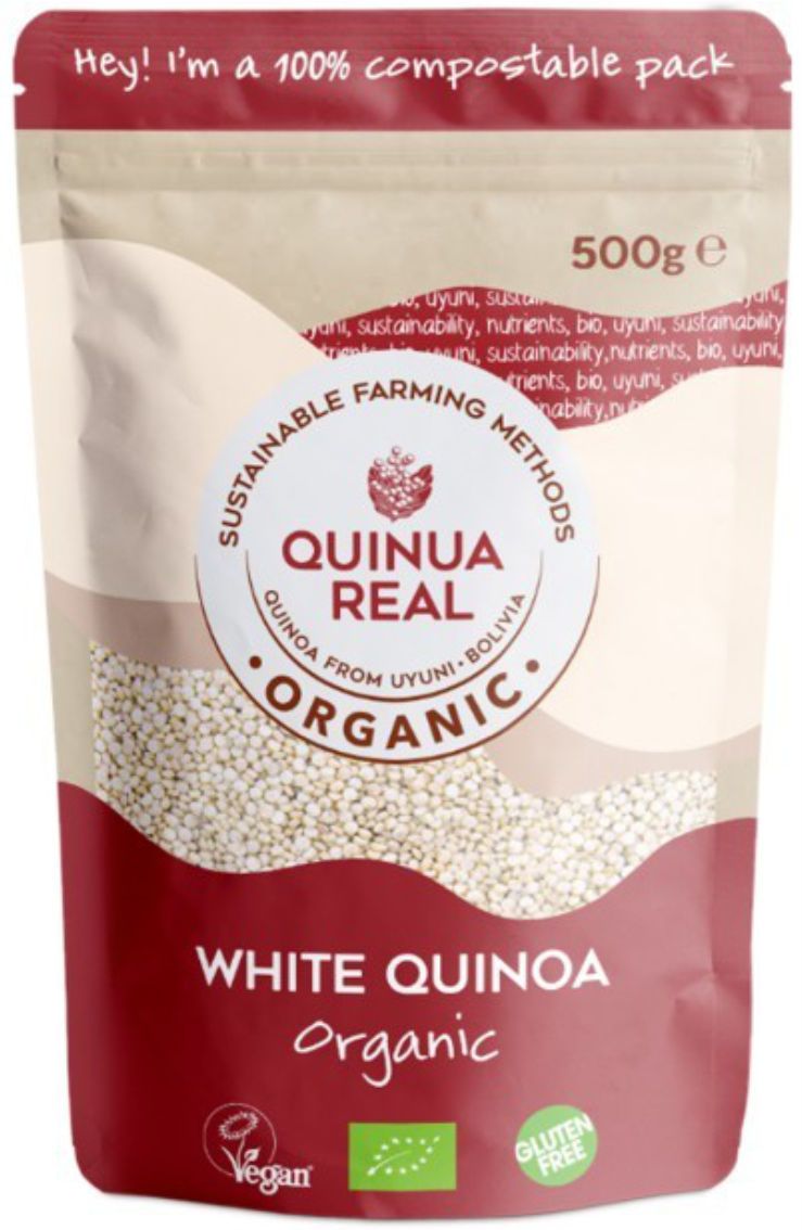Quinoa real grano blanco bio sin gluten 500gr.