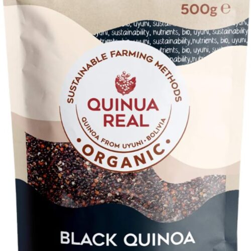 Quinoa real grano negro bio sin gluten 500gr.