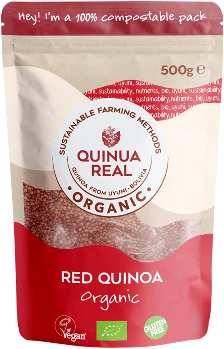 Quinoa real grano rojo bio sin gluten 500gr.