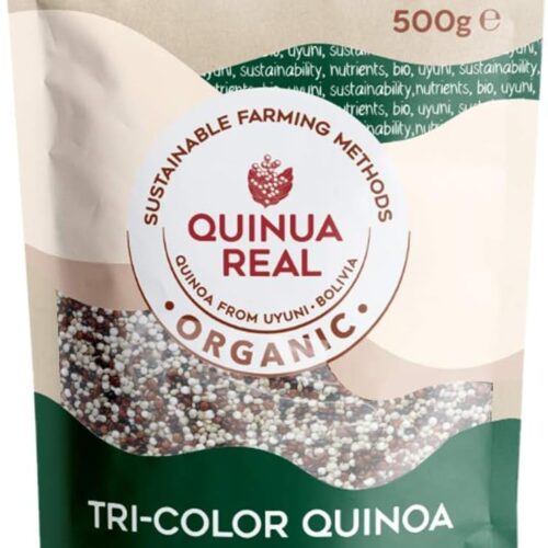 Quinoa real tricolor en grano bio sin gluten 500gr.