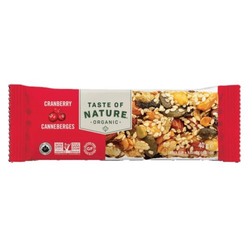 Barrita de arándanos rojos 40gr. (Caja 16uds.)