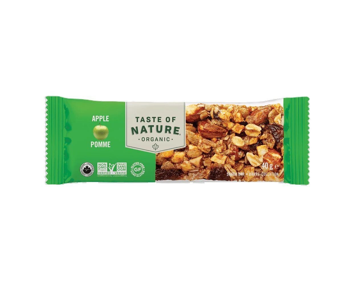 Barrita de manzana y canela 40gr. (Caja 16uds.)