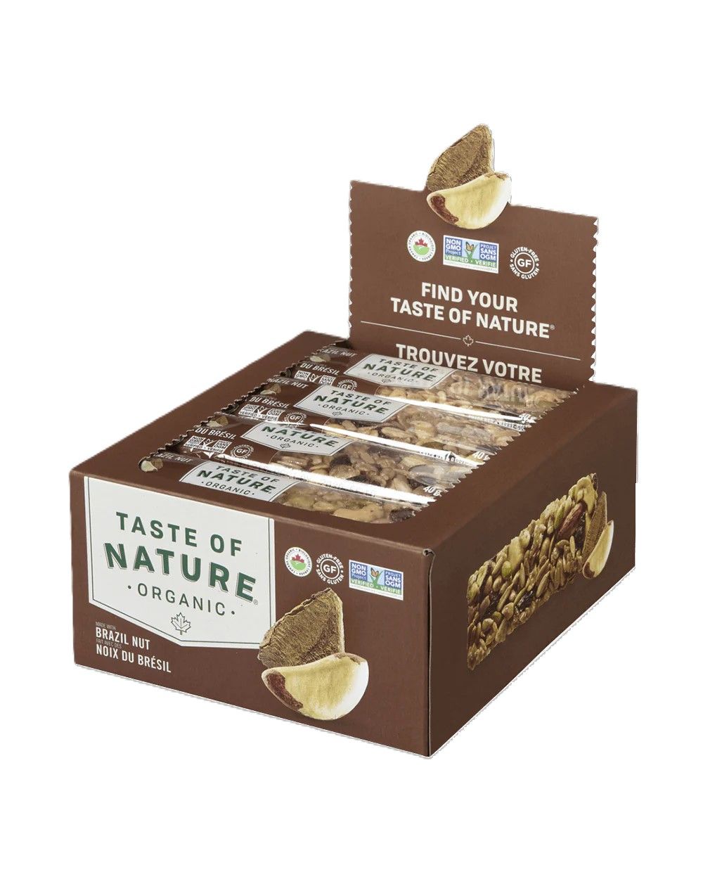 Barrita de nueces de Brasil 40gr. (Caja 16uds.) - Imagen 2