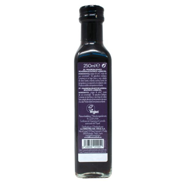Alternative view of Vinagre balsámico de Módena BIO (250ml.)