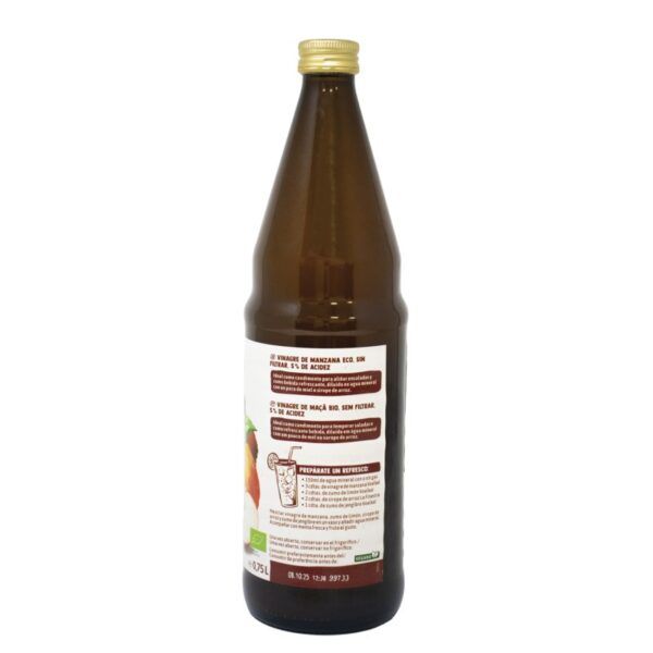 Vinagre de Manzana sin filtrar BIO (750ml.) - Imagen 2
