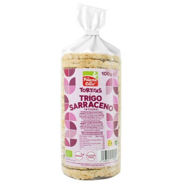 Tortitas de trigo sarraceno con sal y sin gluten bio 100gr.