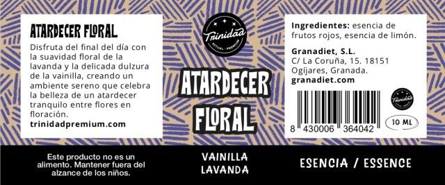 Alternative view of TRINIDAD ESENCIA ATARDECER FLORAL - VAINILLA Y LAVANDA 10ml.