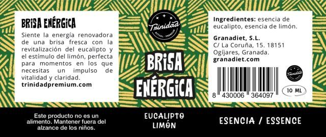 Alternative view of TRINIDAD ESENCIA BRISA ENÉRGICA - EUCALIPTO Y LIMÓN 10ml.