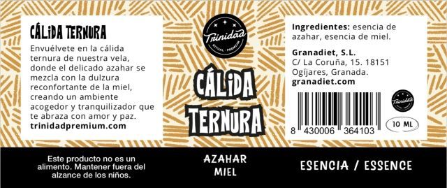 Alternative view of TRINIDAD ESENCIA CALIDA TERNURA - AZAHAR Y MIEL 10ml.