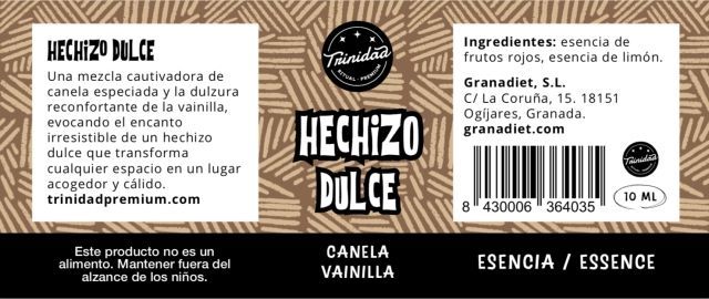 Alternative view of TRINIDAD ESENCIA HECHIZO DULCE - CANELA Y VAINILLA 10ml.