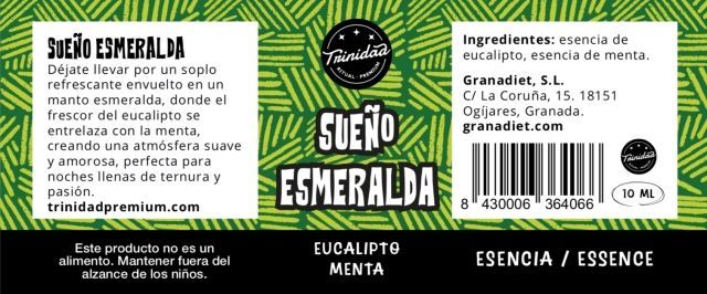 Alternative view of TRINIDAD ESENCIA SUEÑO ESMERALDA - EUCALIPTO Y MENTA 10ml.