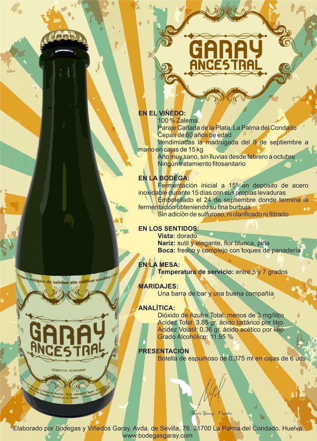 Garay Ancestral 2021 - Blanco (375ml) - Imagen 2