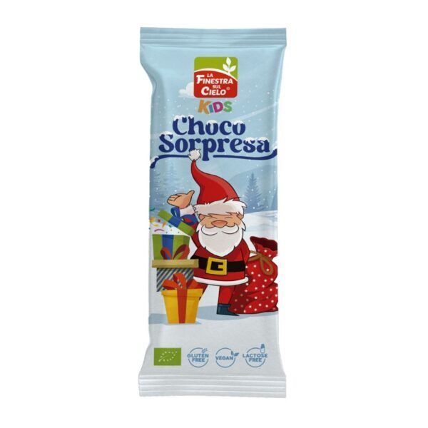 SANTA CHOCO SORPRESA KIDS BIO VEGAN - EXPOSITOR (14Uds. x 20gr. c/u) - Imagen 2