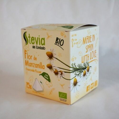 Flor de Manzanilla con Stevia BIO | 15 Pirámides
