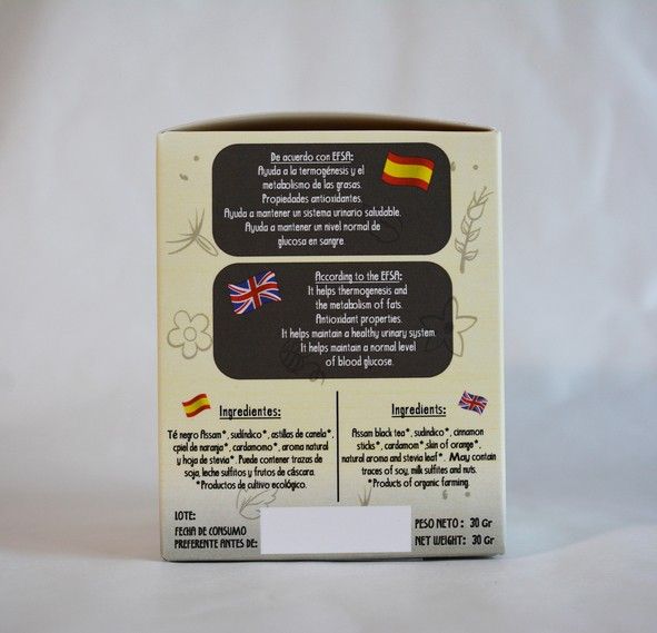 Té Alhambra Pakistaní con Stevia BIO | 15 Pirámides - Imagen 2
