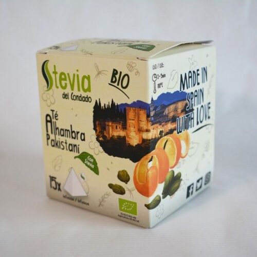 Té Alhambra Pakistaní con Stevia BIO | 15 Pirámides