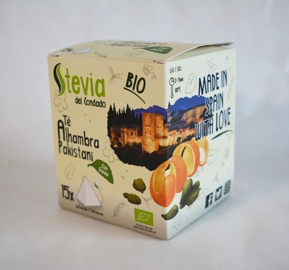 Té Alhambra Pakistaní con Stevia BIO | 15 Pirámides