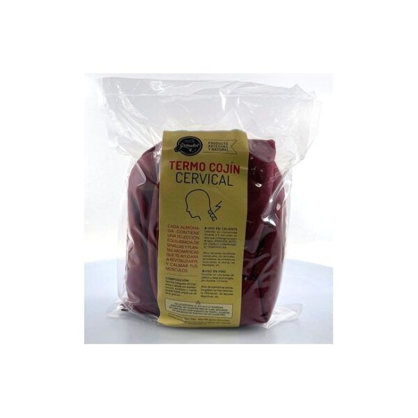 ALMOHADA CERVICAL TERMO CALMANTE DE SEMILLAS 1,2 KG. - Imagen 2