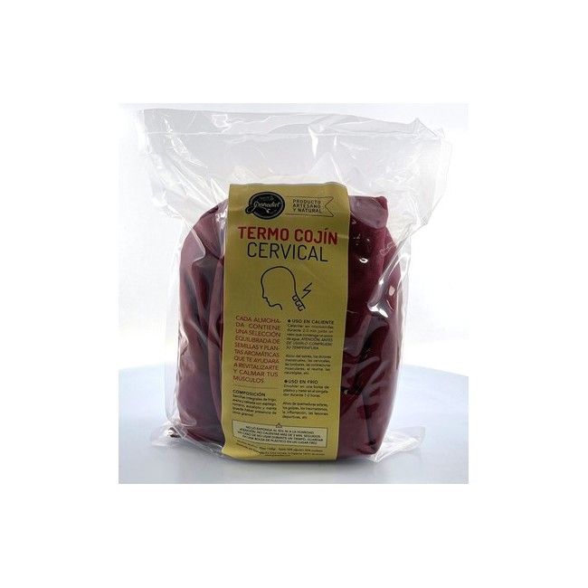 ALMOHADA CERVICAL TERMO CALMANTE DE SEMILLAS 1,2 KG. - Imagen 2