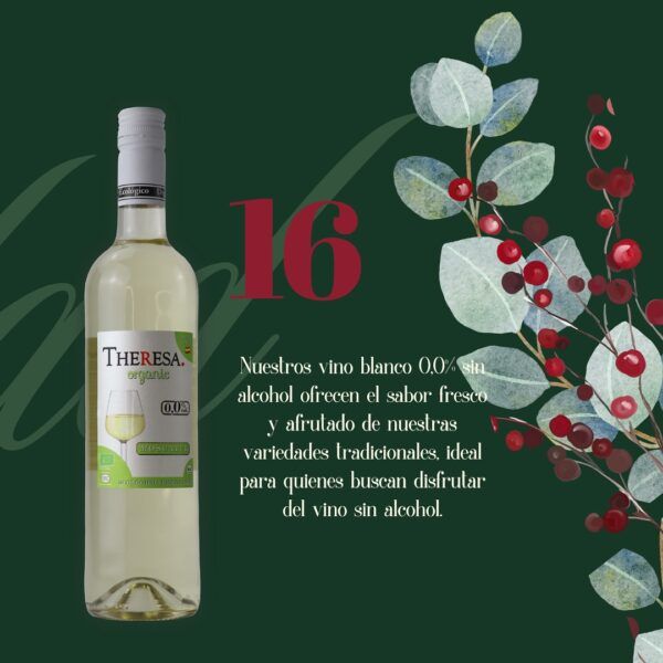 Alternative view of Moscatel Theresa Organic Blanco 0,0 (75cl)