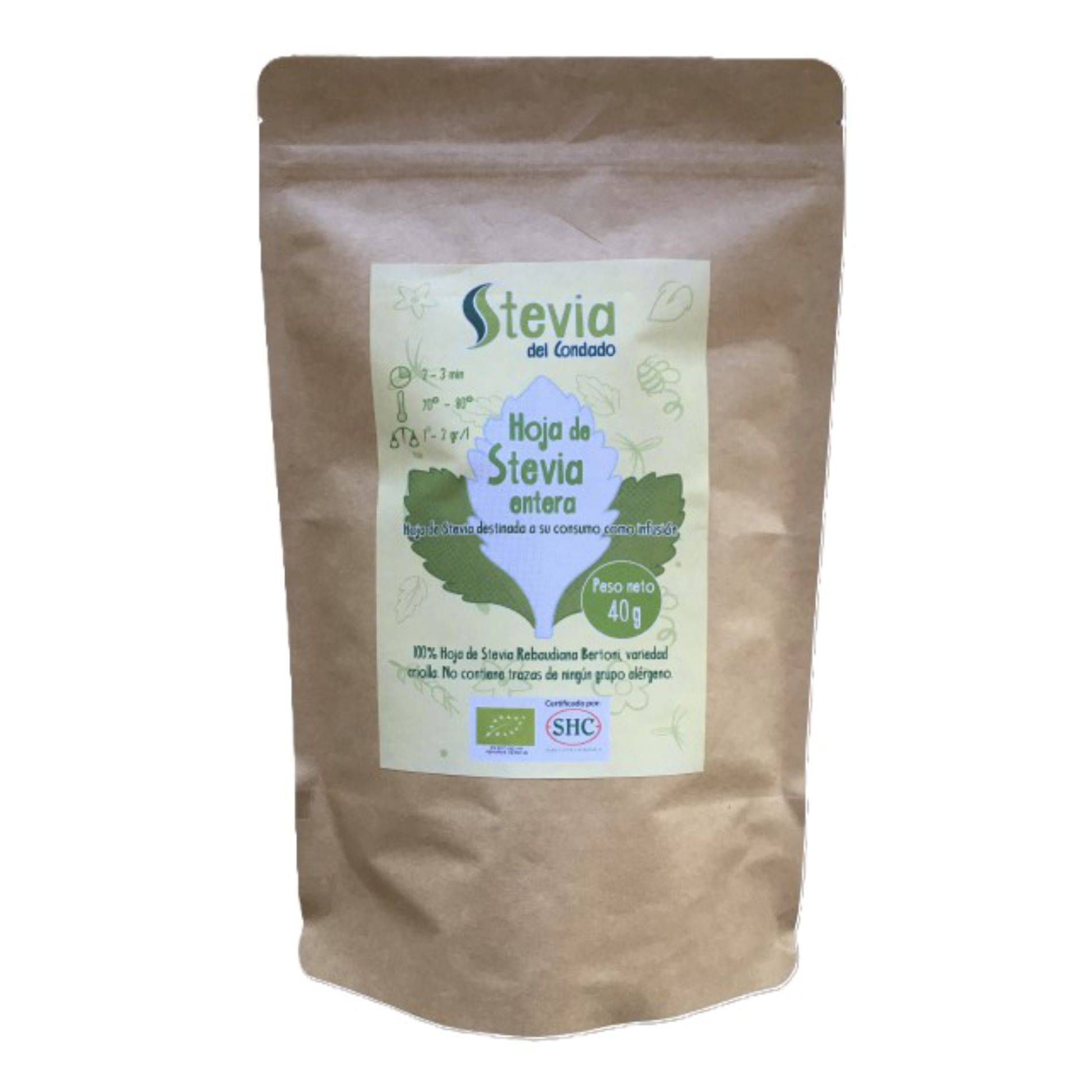 Hoja de Stevia entera BIO (40gr)