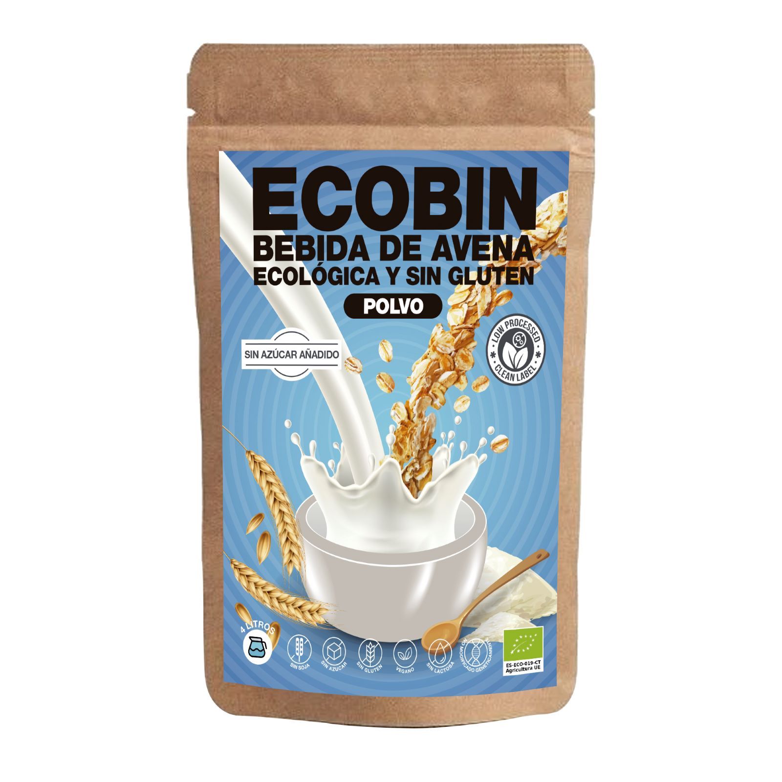 Ecobin Bebida de Avena en polvo (400gr)