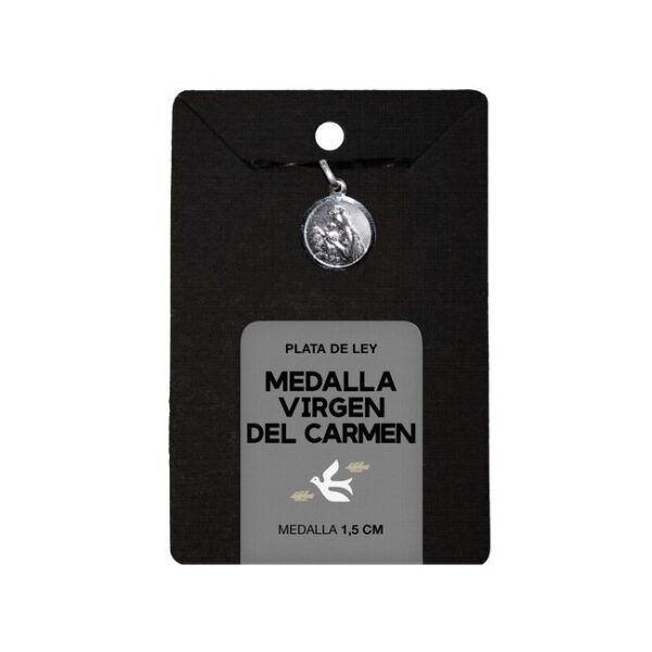 TRINIDAD MEDALLA VIRGEN DEL CARMEN PLATA 1,5 CM.