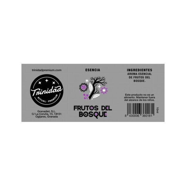 Alternative view of TRINIDAD ESENCIA FRUTOS DEL BOSQUE 10 ML.