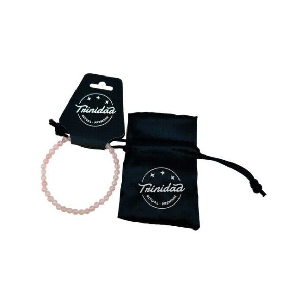 TRINIDAD PULSERA CUARZO ROSA BOLA 4 MM.