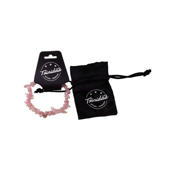 TRINIDAD PULSERA CUARZO ROSA CHIP