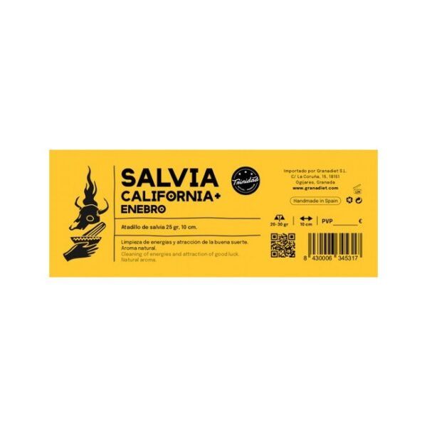 TRINIDAD SALVIA CALIFORNIA ENEBRO 25 GR. 10 CM - Imagen 3