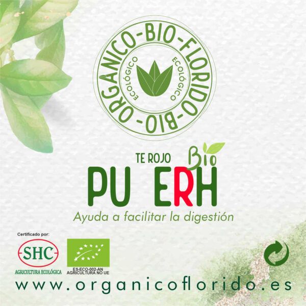 TÉ ROJO PU ERH BIO ORGÁNICOFLORIDO 500gr.