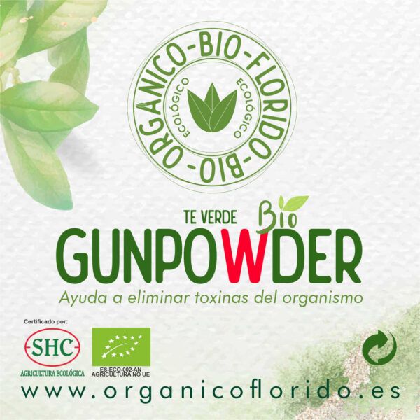 TÉ VERDE GUNPOWDER BIO ORGÁNICOFLORIDO 50gr.